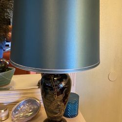 Vintage Chinoiserie Peacock Lamp 