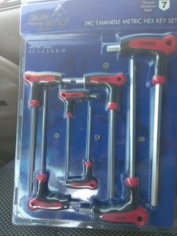 7 PCS T HANDLE HEX KEY SET