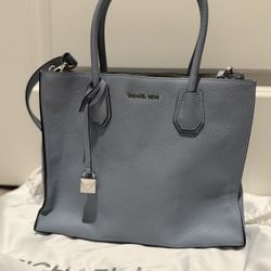 Michael Kors Blue Leather Satchel