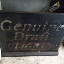 Miller Genuine Draft Sign
