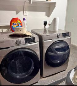 Samsung Front Load Washer and Dryer Set - Large Capacity