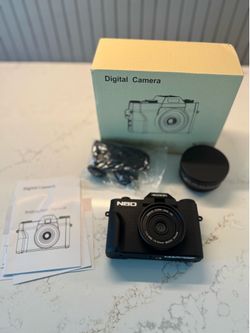NBD Digital Camera 4K 16X 48MP WIFI Point and Shoot Camera W/Lens