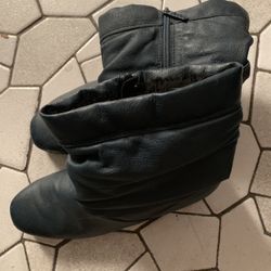 Women’s Leather Boots 6.5 in Darker Blue