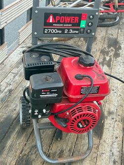 Power washer comes with hose no spray gun read ad $100
