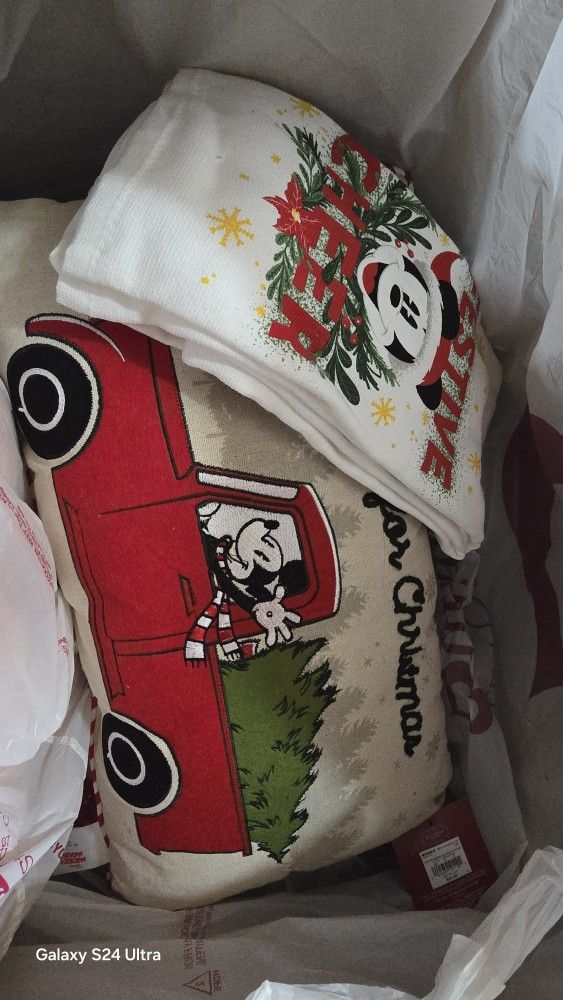 Mickey Mouse Kitchen Towel And Pillow Set