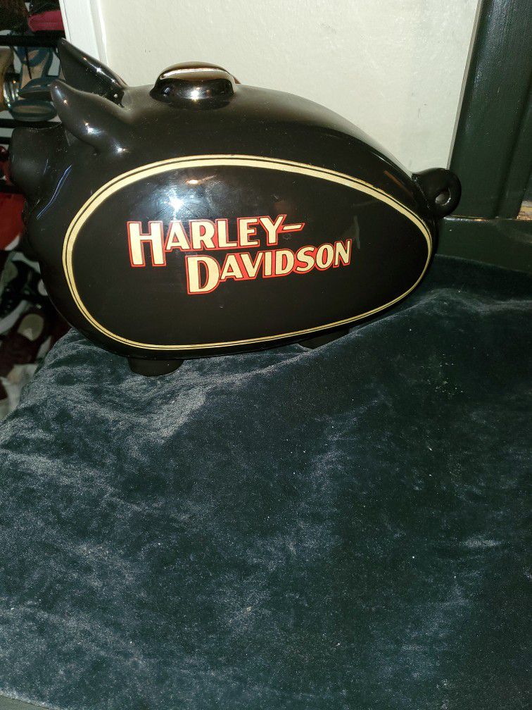 Vintage Harley Davidson Piggy Bank