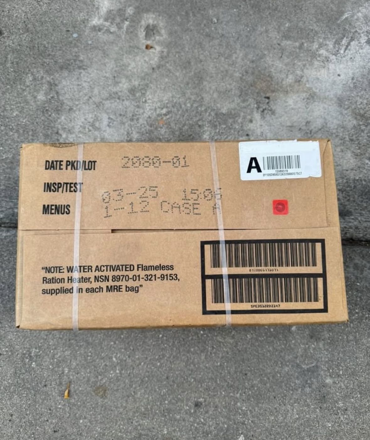 MILITARY GRADE MRE BOXES