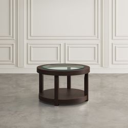 Urban Icon Merlot Round Castered Cocktail Table