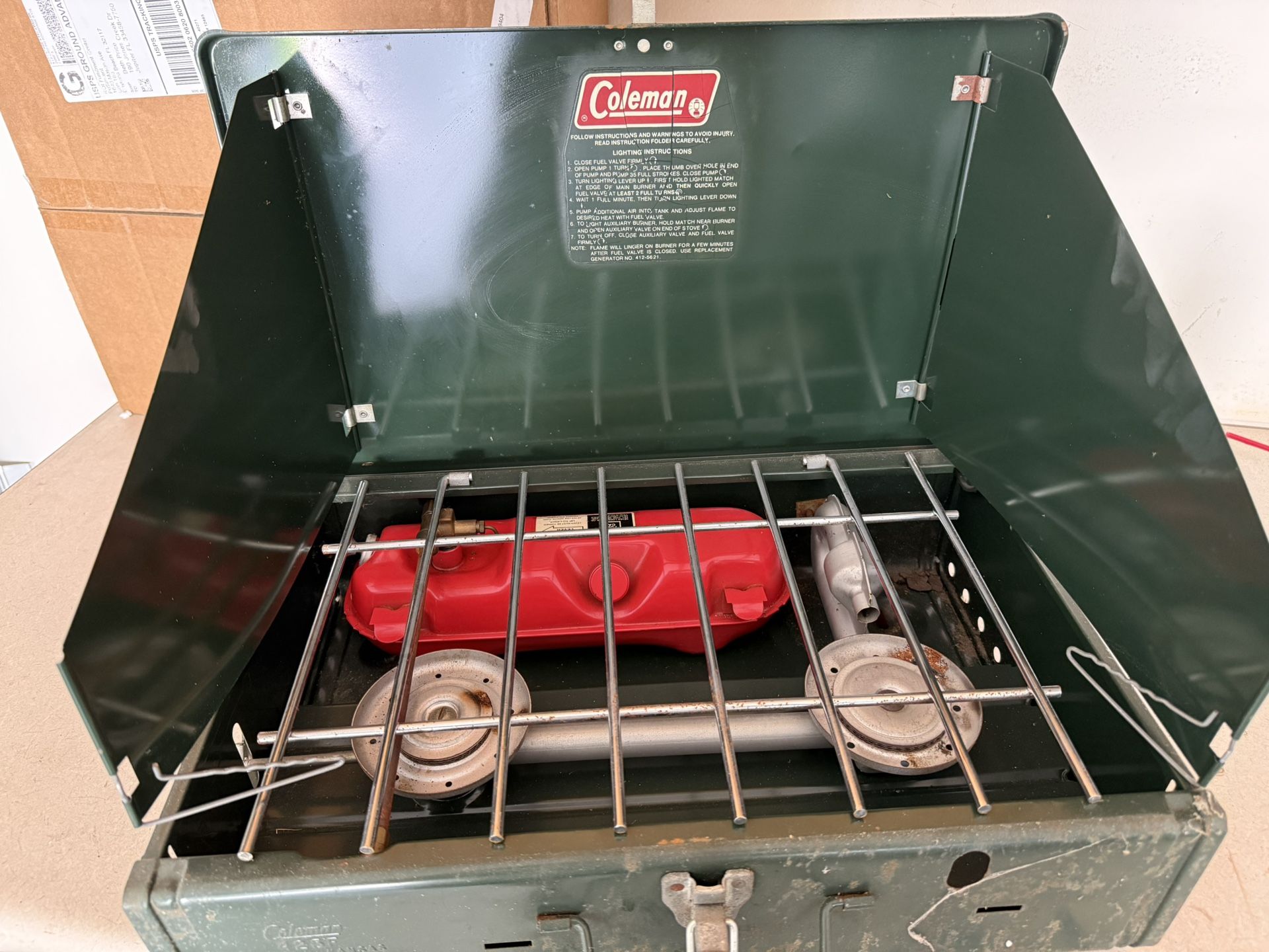 coleman vintage gas stove model 425f