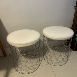 Chair Chrome Round   Moving Sale  