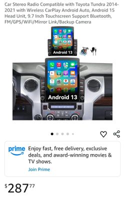 Toyota Tundra Android 13 Car Stereo Head Unit