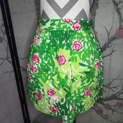 Lilly Pulitzer Women's Floral Pocketed Skirt 0