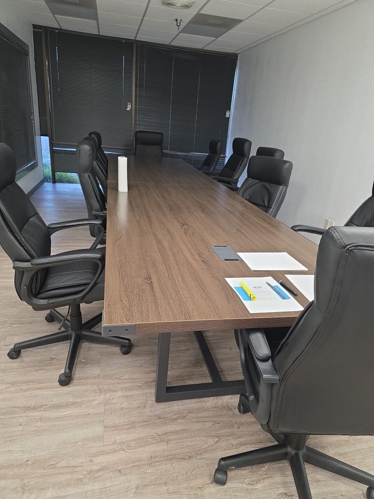 Huge Conference Table With CHAIRS