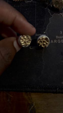 Gold filled nugget earring’s