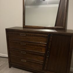 Wooden Dresser with Mirror - $$ Negotiable