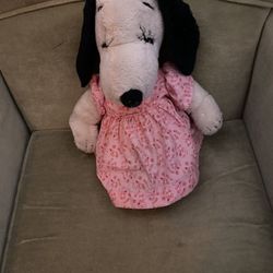 Vintage Peanuts Plush Snoopy Belle Toy Doll