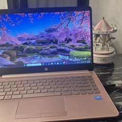 HP 2022 Stream 14" HD BrightView Laptop, Intel Celeron N4020 Processor, 8GB RAM, 64GB SSD, Intel HD Graphics, 720p Webcam, 1 Year Office 365, Pink, Wi