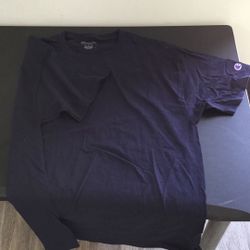 Champion Cotton T Navy Large Size