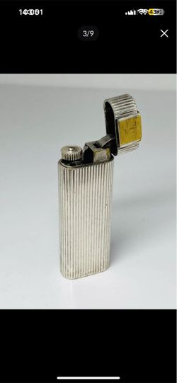 CARTIER Paris Vintage Silver Stripe Lighter