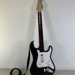 Harmonix Rock Band NWGTS2 Guitar With Dongle & Strap