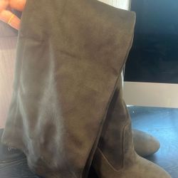 Size 8 (US) ALDO Green Thigh High Women’s High Heel Boots - Shoes