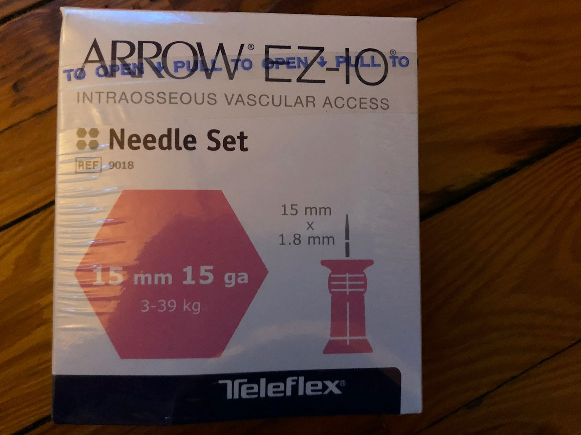 EZ-IO Needle 15mm Box Of 5-NEW!