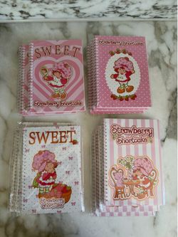 Strawberry shortcake notebooks