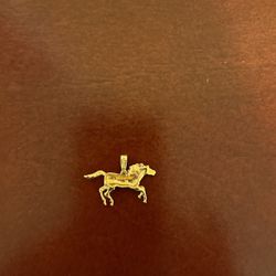 14K Yellow Gold Mustang Charm-$200