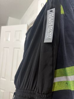 New York & Company Black Neon Stripe Jacket