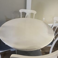 White Round Table 