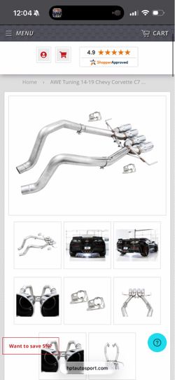 AWE Tuning 14-19 Chevy Corvette C7 Z06/ZR1 (w/AFM) Track Edition Axle-Back Exhaust w/Chrome Tips