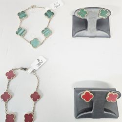 14k Bracelets And 14k Earrings (Check The Description For Pricing)