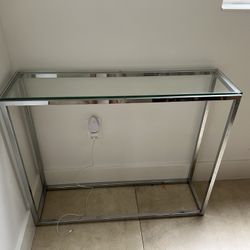 Cb2 Glass Console Table 