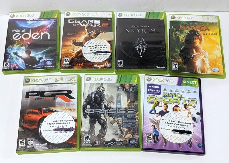 LOT OF 7 Xbox 360 Microsoft Video Games FOR $25