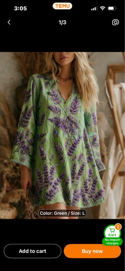 NEW Boho V-Neck interwoven belled dress LARGE