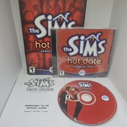 The Sims Hot Date Expansion Pack (Windows 95/98, 2001) Complete with Box