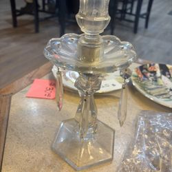 candle holder crystal