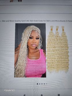 (NIB) 2 Packs Wet & Wave Hair Extensions 4 Braids