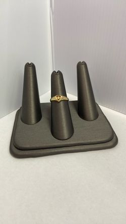 14k Heart Solitaire Ring