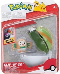 Pokémon Clip 'N' Go Rowlet & Nest Ball