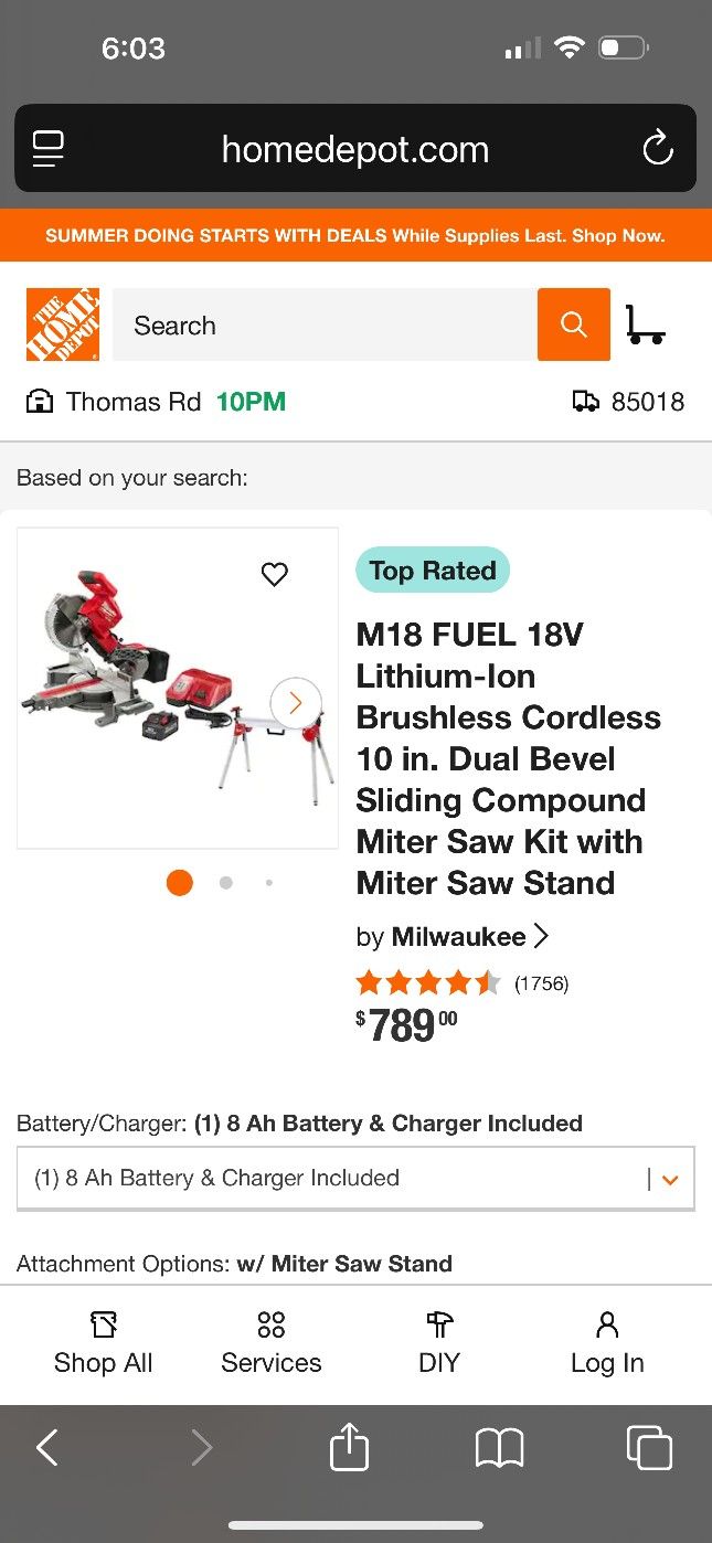 Milwaukee Tools Battery No Cords