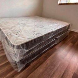 New KING SIZE MATTRESS WITH BOXSPRING SET COLCHONES NUEVOS KING SIZE BED FREE BOX SPRINGS 