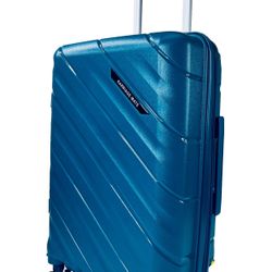Carry-On Suitcase 22” Hand Carry Luggage Lightweight Expandable Spinner with 360° Dual Wheels Blue