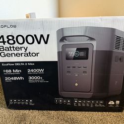 New EcoFlow DELTA 2 Max Portable Power Station 2400W 2048Wh Solar Generator – New