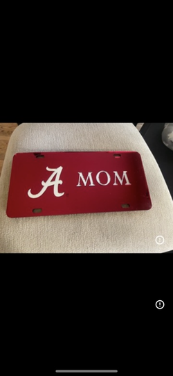 Alabama Crimson Tide Mom License Plate