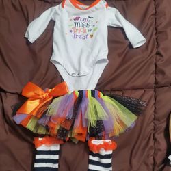 Baby Girl Halloween Outfit Size 3M