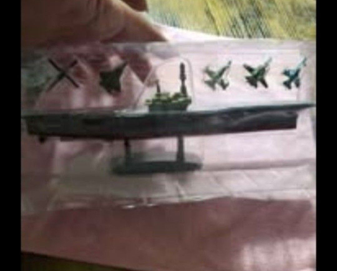 Mini aircraft carrier replica