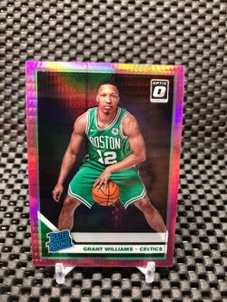 🔥 2019-20 Donruss Optic Grant Williams Rated Rookie Pink Hyper Prizm Holo #157 🔥