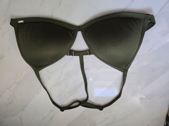 Olive Green Underwire Bikini Top