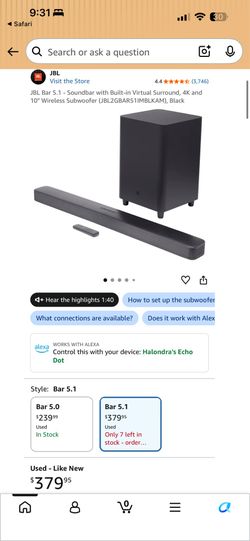 JBL bar 5.1